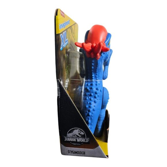 Imaginext XL Jurassic World Camp Cretaceous Blue Raptor Dinosaur Figure 9" New - Picture 2 of 5